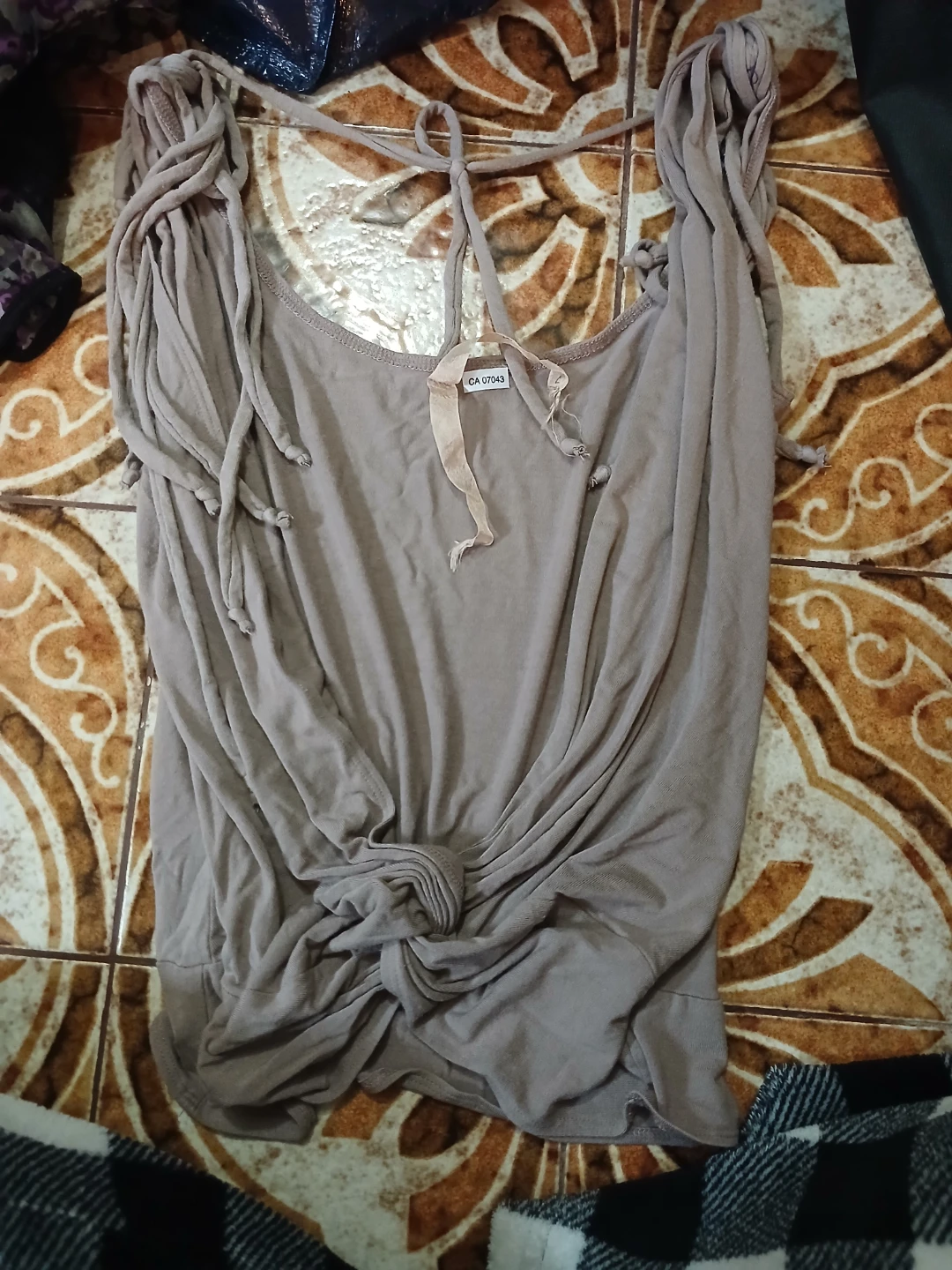 BAILEY Tan Knit Top - Size L