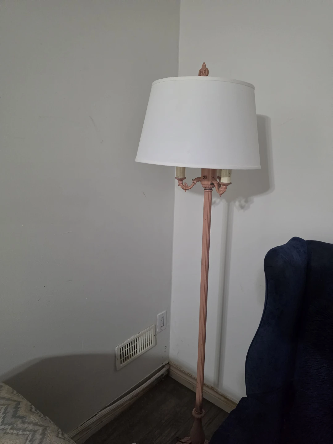 Pink Floor Lamp, antique