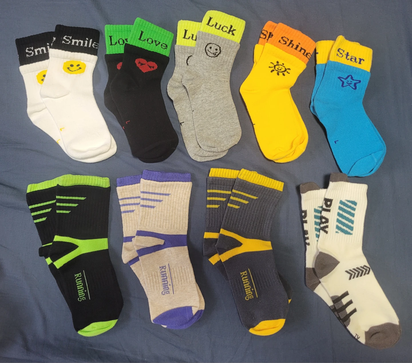 BRAND NEW Assorted Kids' Socks - 18 Pairs - photo 2