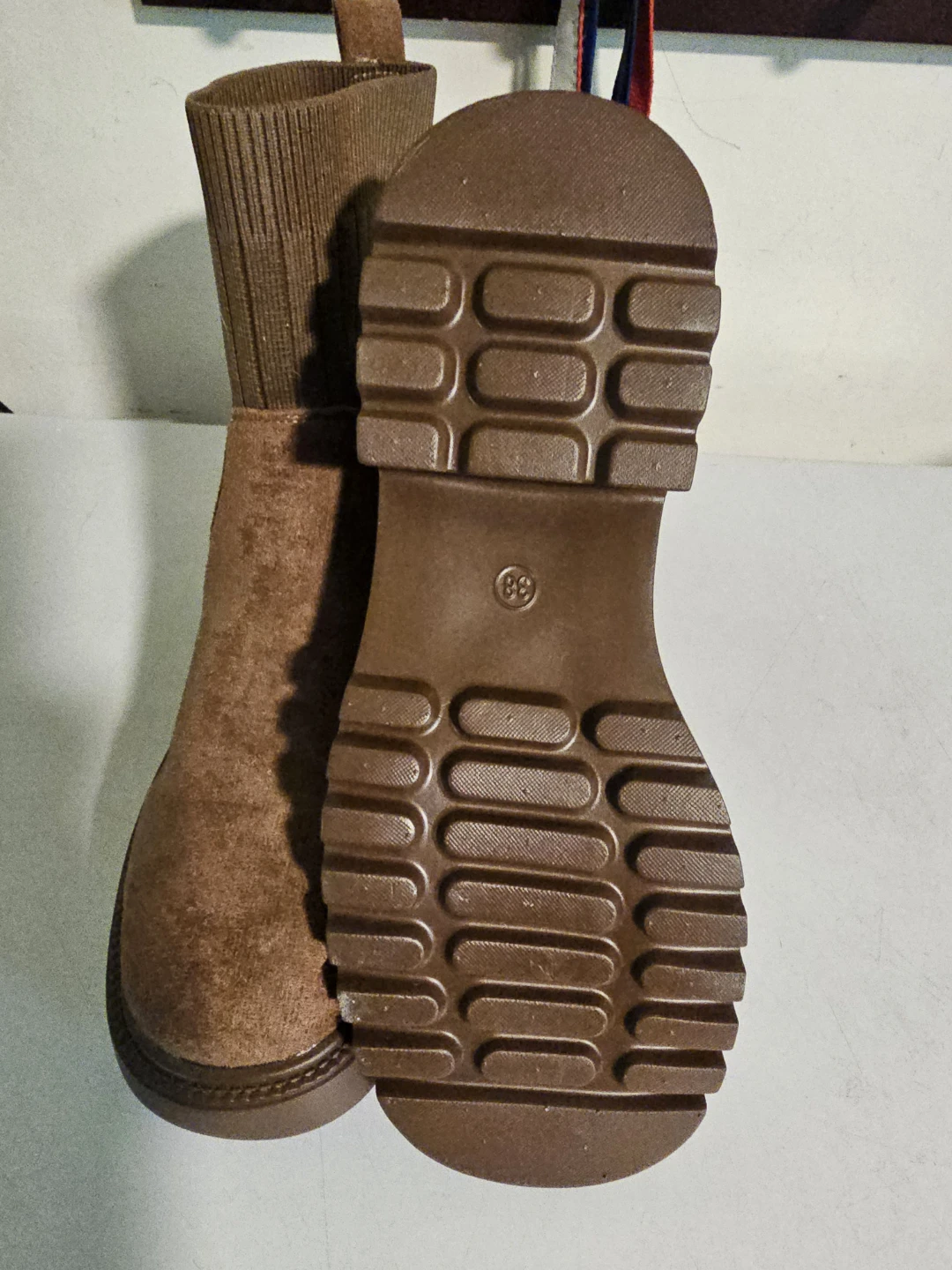 Brown Suede Sock Boots - photo 2
