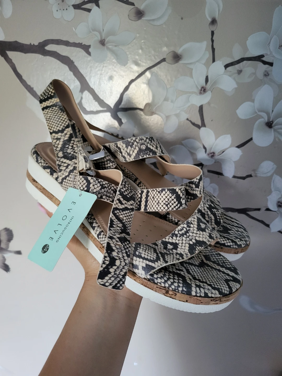 Evolve Snake Print Platform Sandals - photo 2