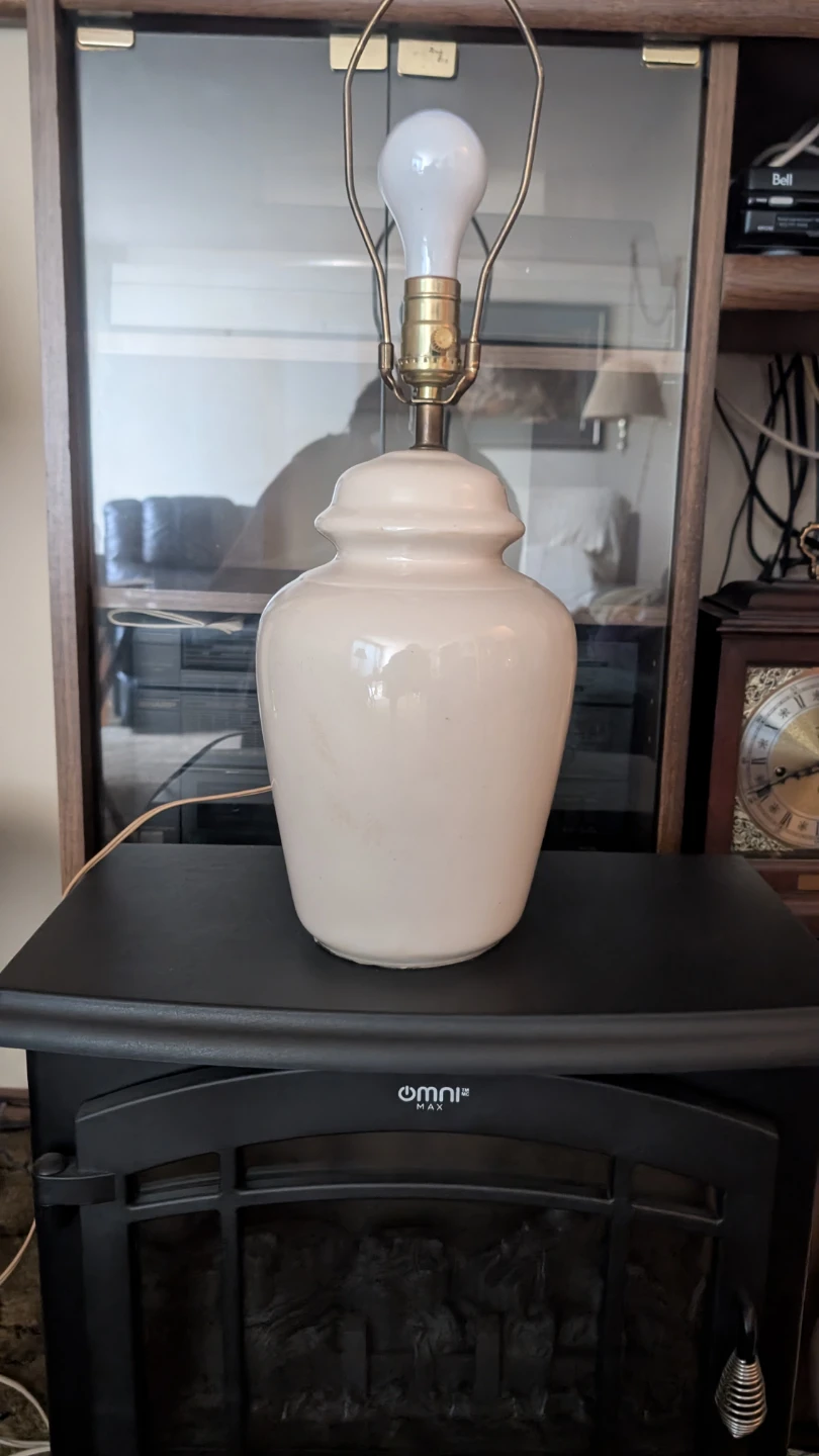 Cream Ceramic Table Lamp