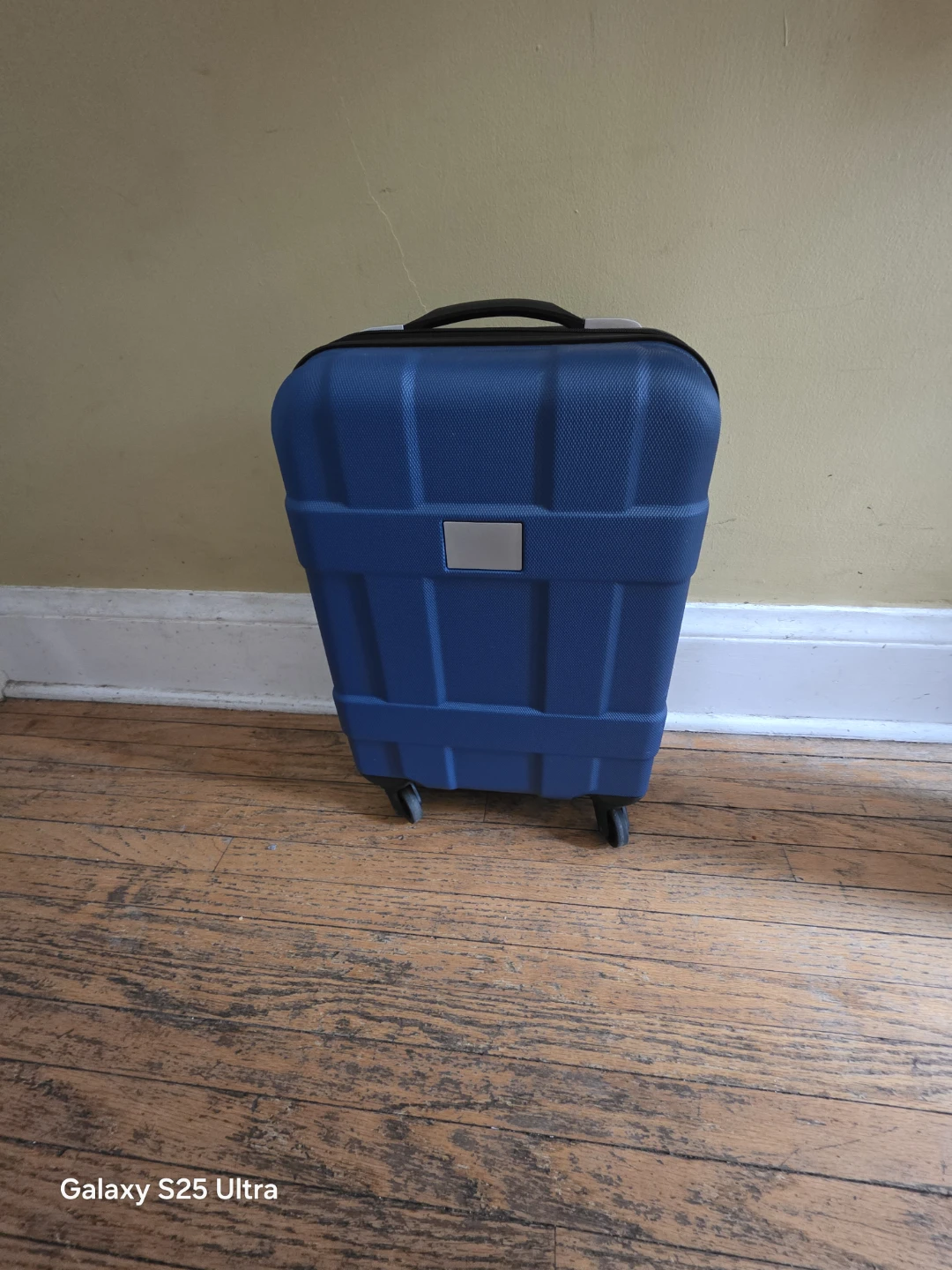 Blue Hardside Carry-On Luggage