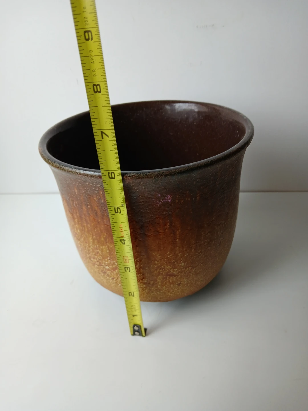 Ceramic Heart Planter & Glazed Brown Pot. $8 EACH - photo 5