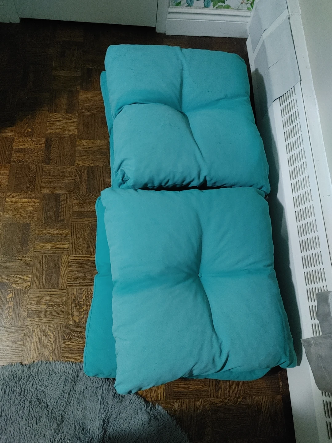 Teal Overstuffed Outdoor Chair cushions (set of 2) - photo 2