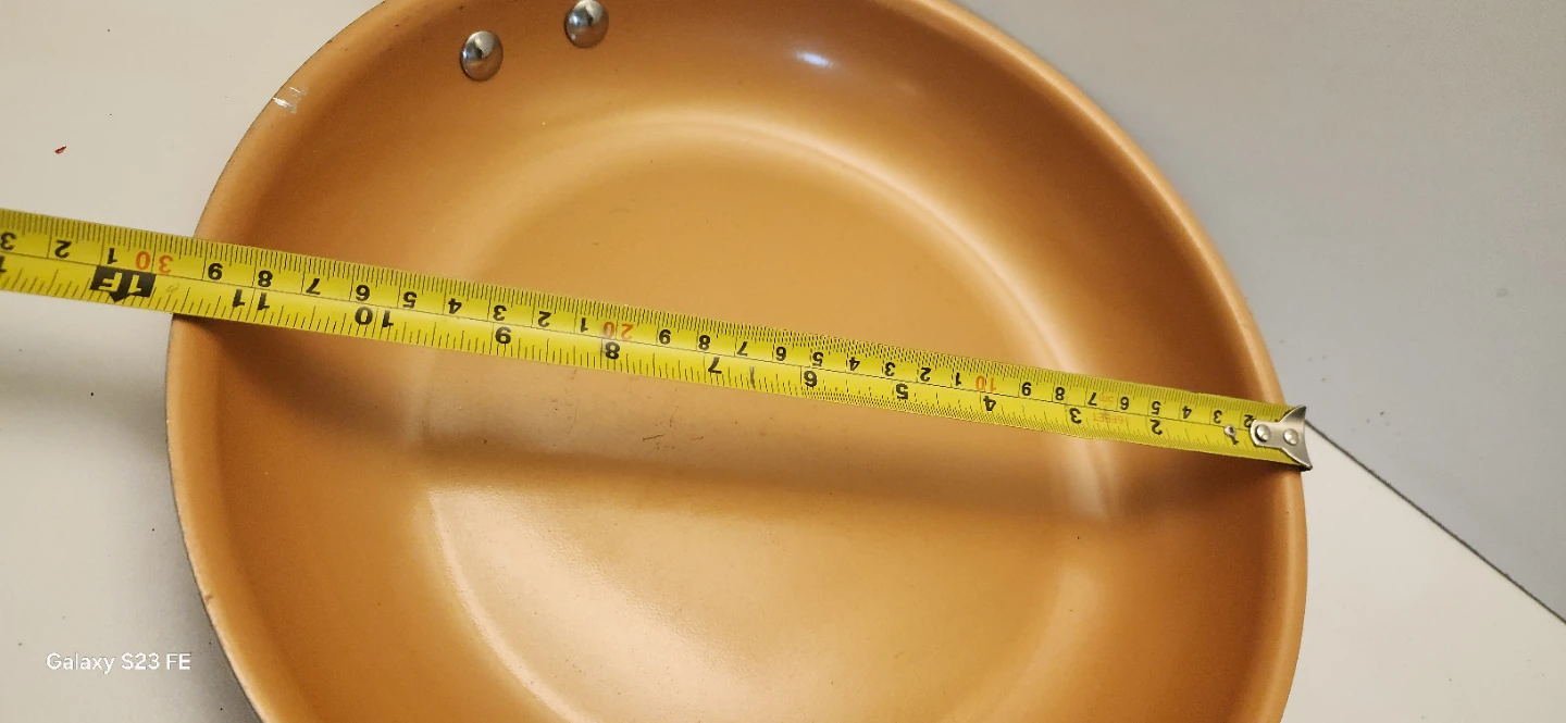 Copper aluminum Frying Pan 12"inch - photo 4