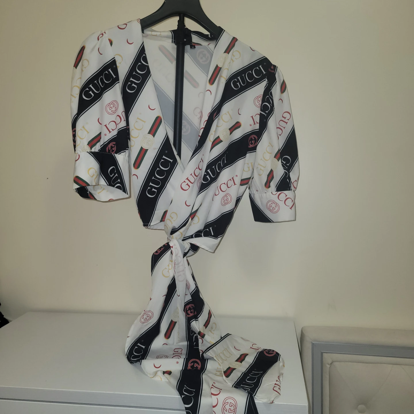 All-Over Print Wrap Top - photo 3