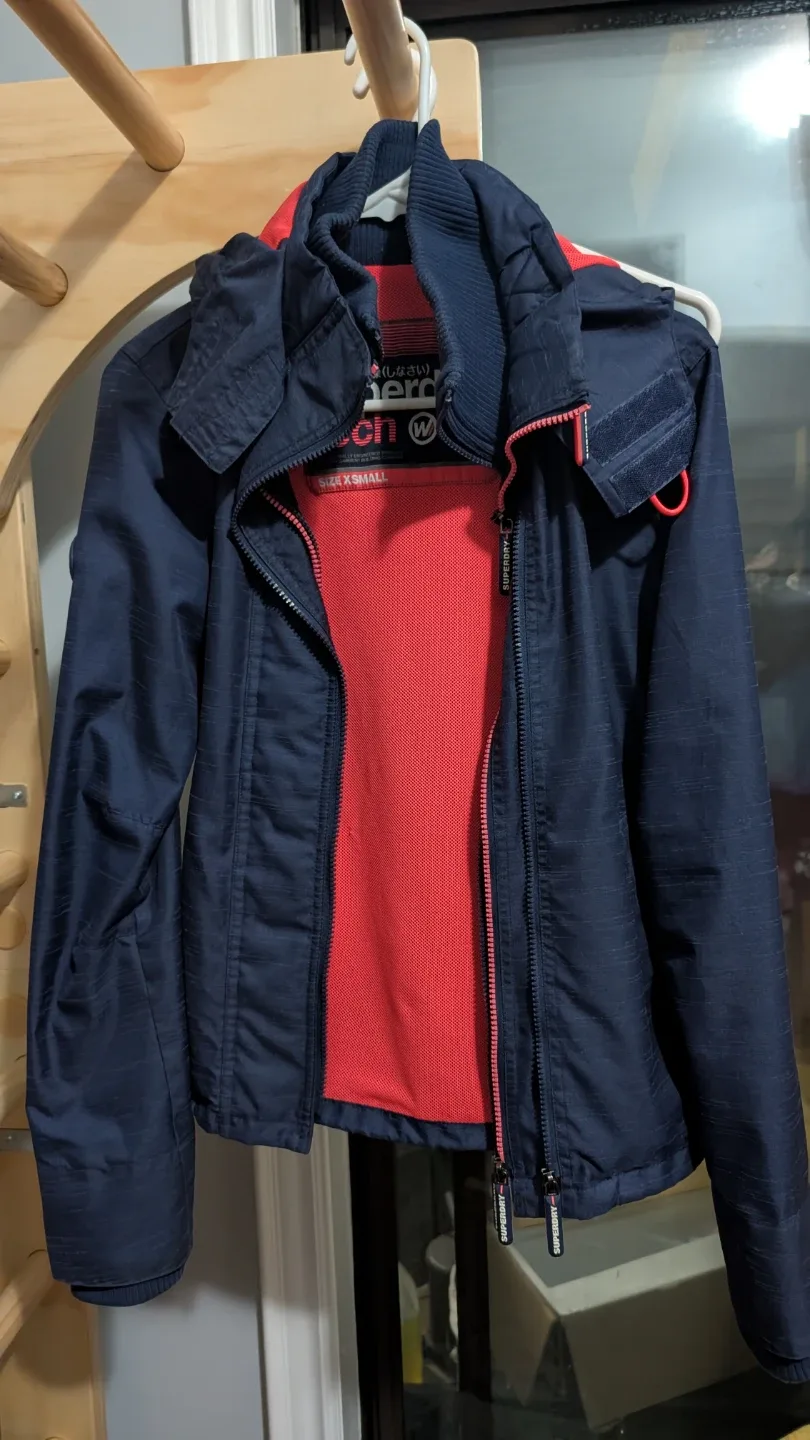 Superdry Tech Navy & Red Jacket - XS