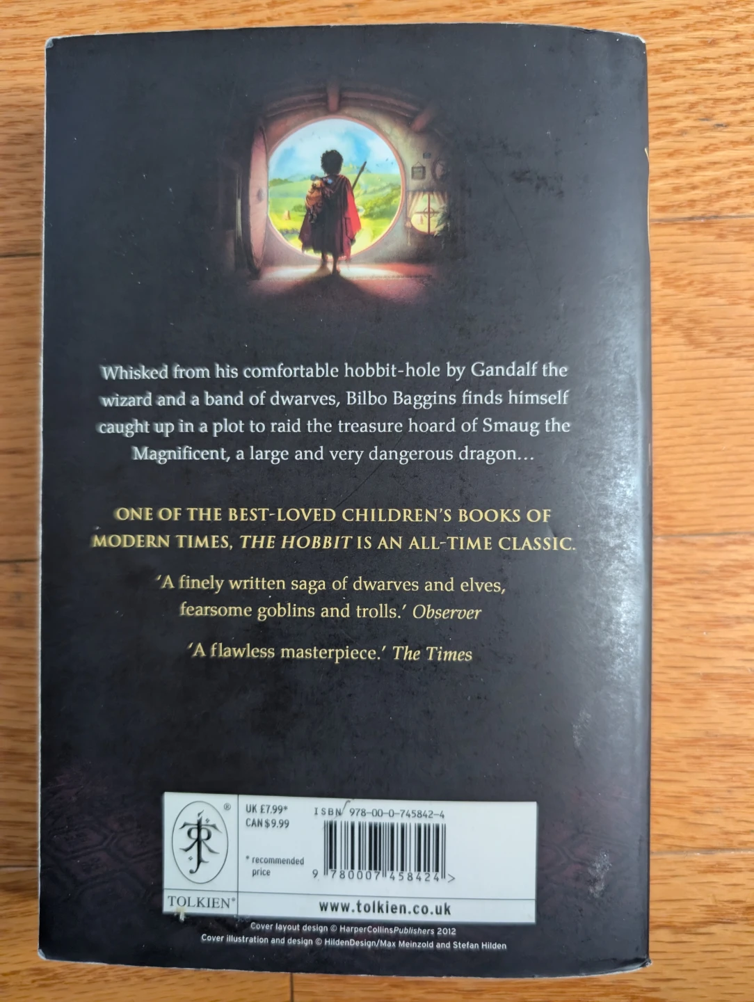 The Hobbit by J.R.R. Tolkien Paperback Book - photo 2