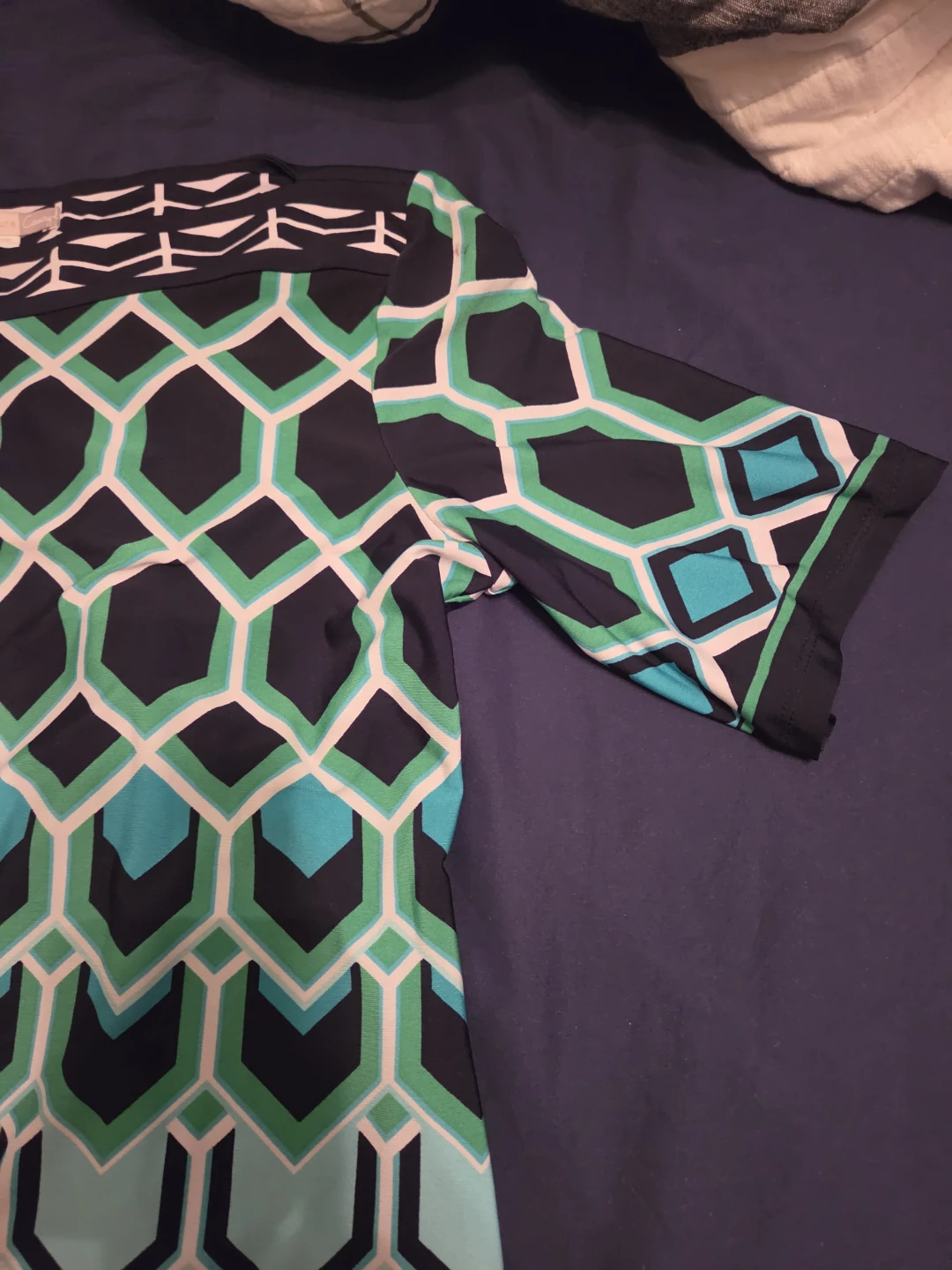 Women's Geometric Print Short Sleeve Dress - photo 4