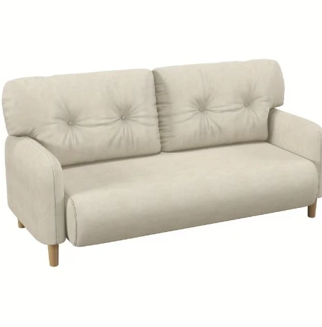 Cream Loveseat Sofa