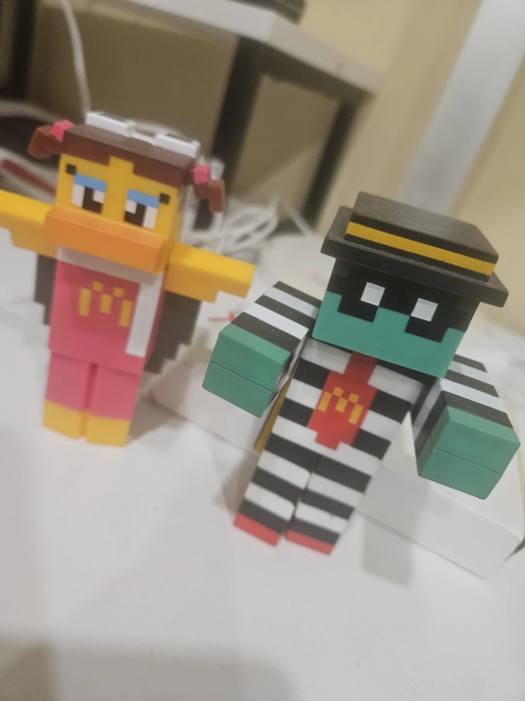 McDonald's Birdie and Hamburglar Block Figures