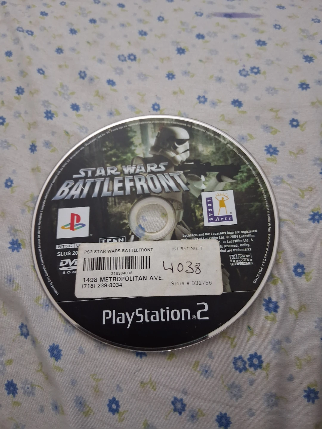 Star Wars Battlefront Playstation 2 game
