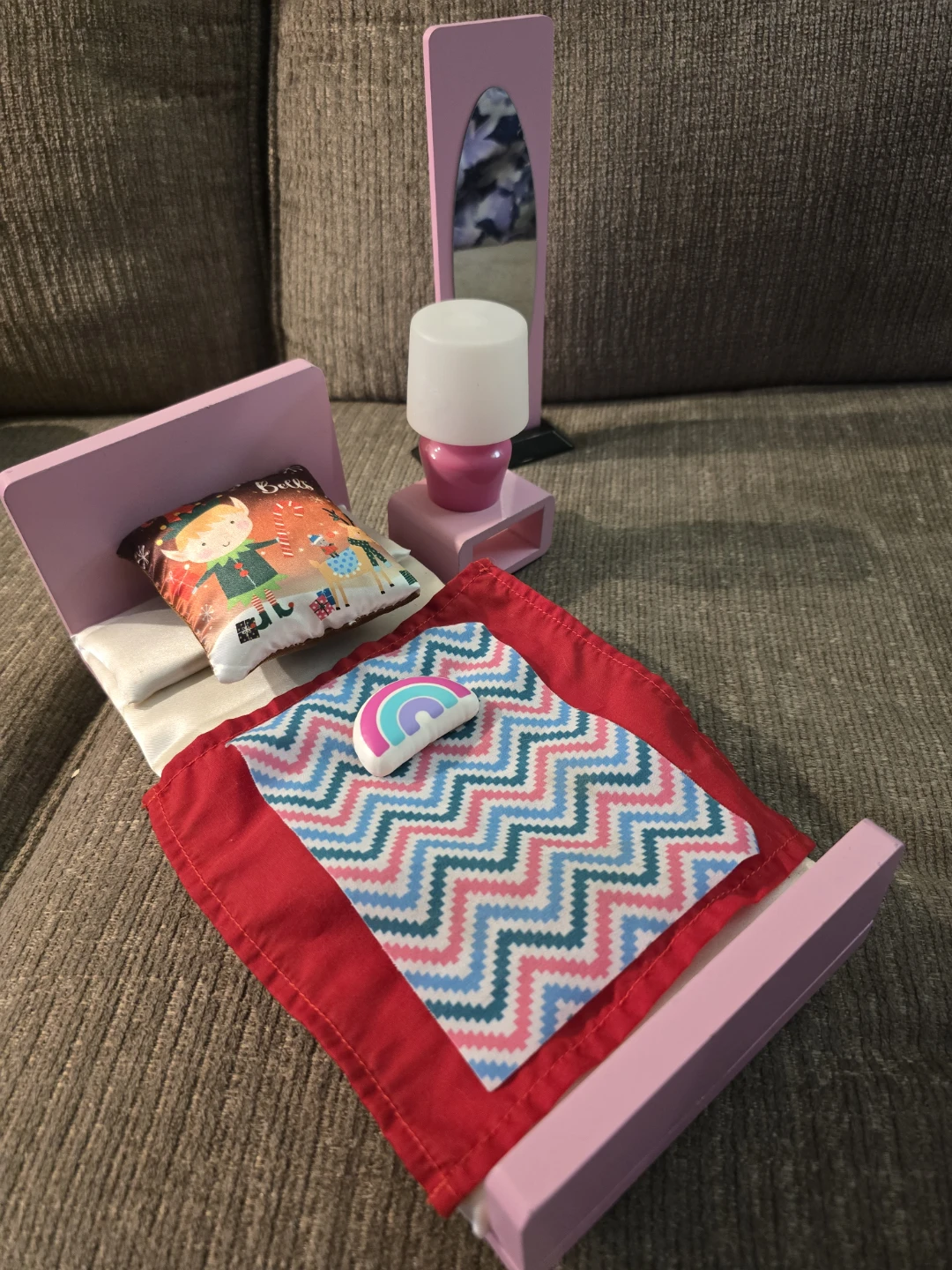 Doll Bed Set with Pillow and Blanket