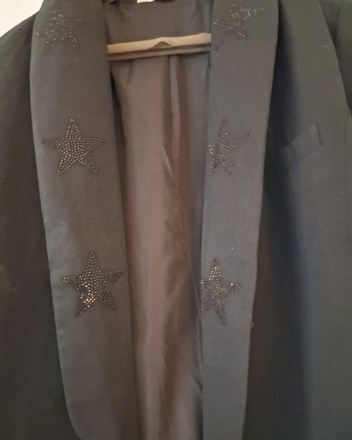 Vintage Havana Black Blazer with Star Embellishments - Size M - photo 4
