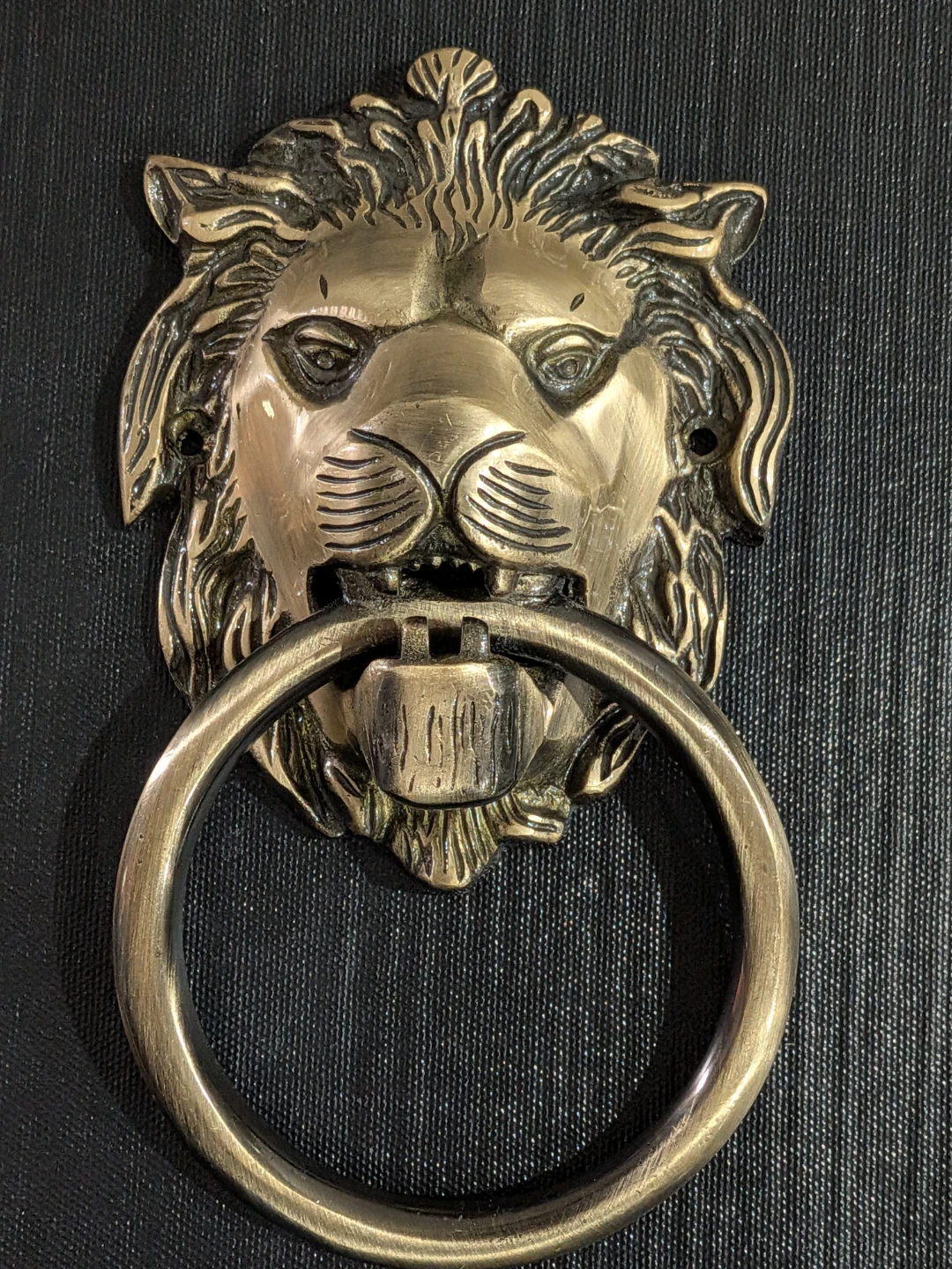 7" Large Lions Head Door Knocker - photo 2