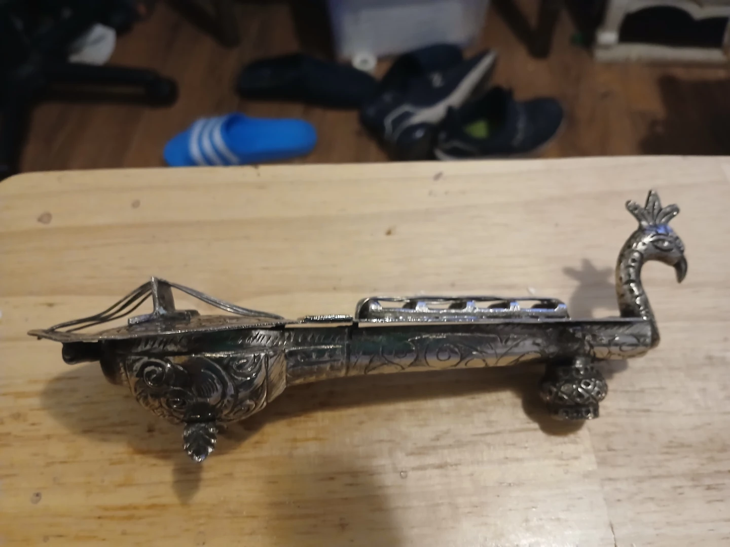 Vintage silver opium pipe holder