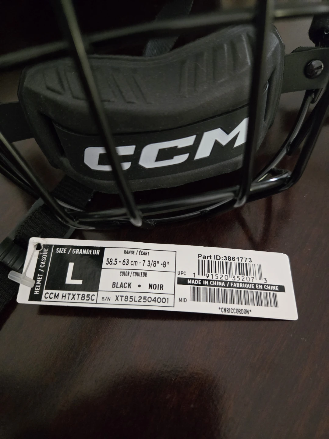 New CCM Hockey Helmet with Cage - Size L - photo 3