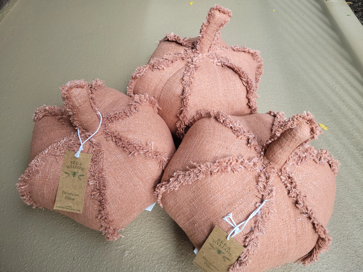 Bee & Willow Decorative Pumpkin Pillow (Set of 3)