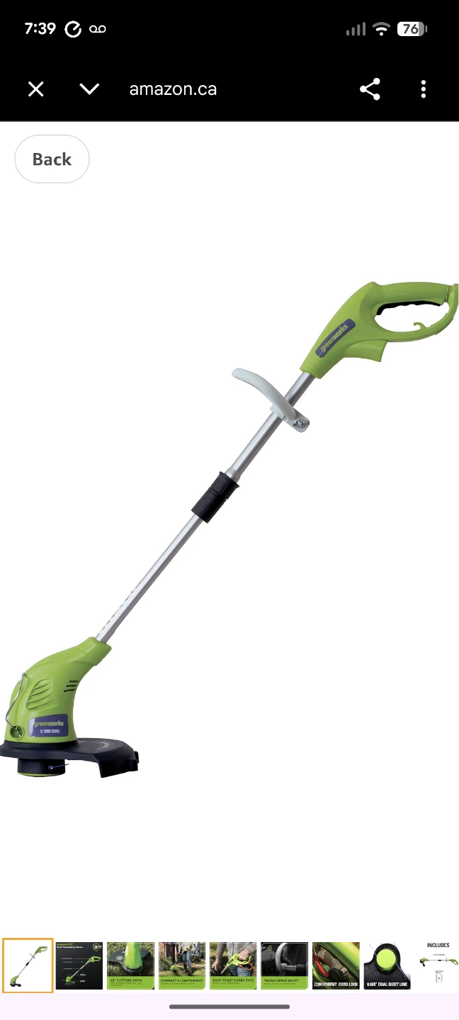 Greenworks 13-Inch AC String Trimmer