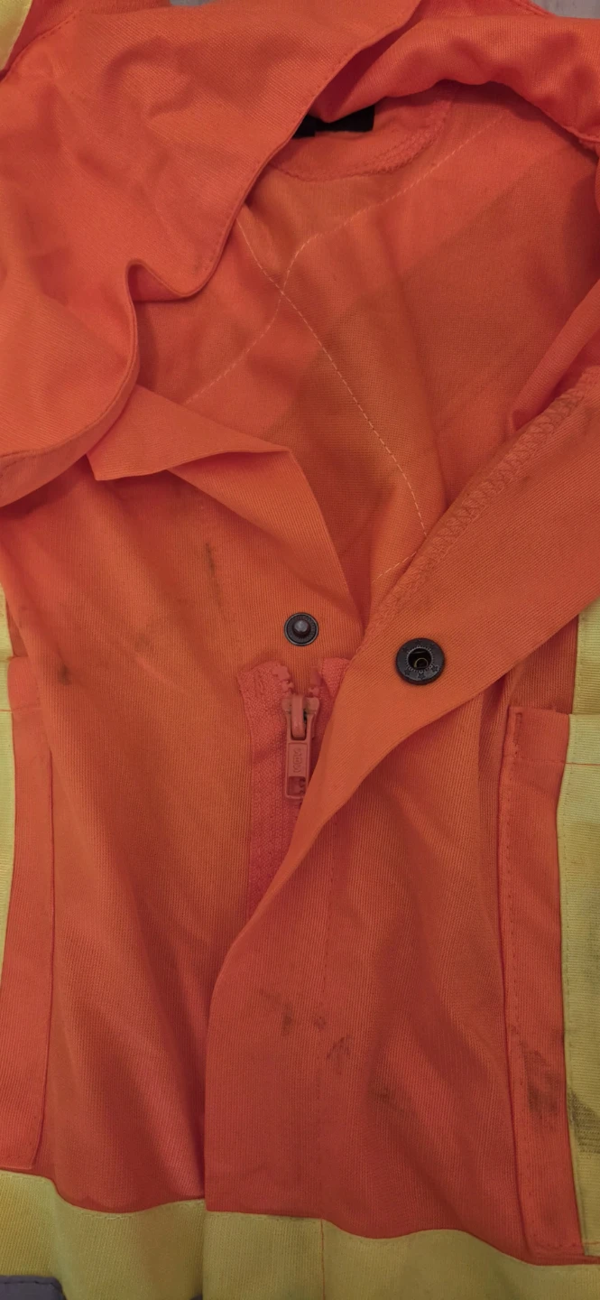 Orange High-Visibility Work Coveralls - photo 4