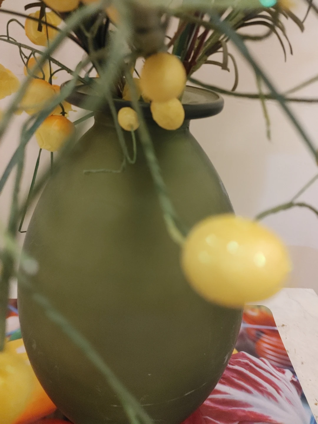 Artificial Sunflower and Lily with  Antique vase - photo 3