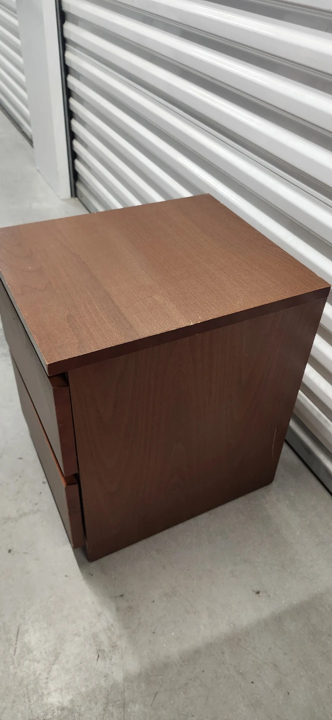 Brown 2-Drawer Nightstand - photo 4