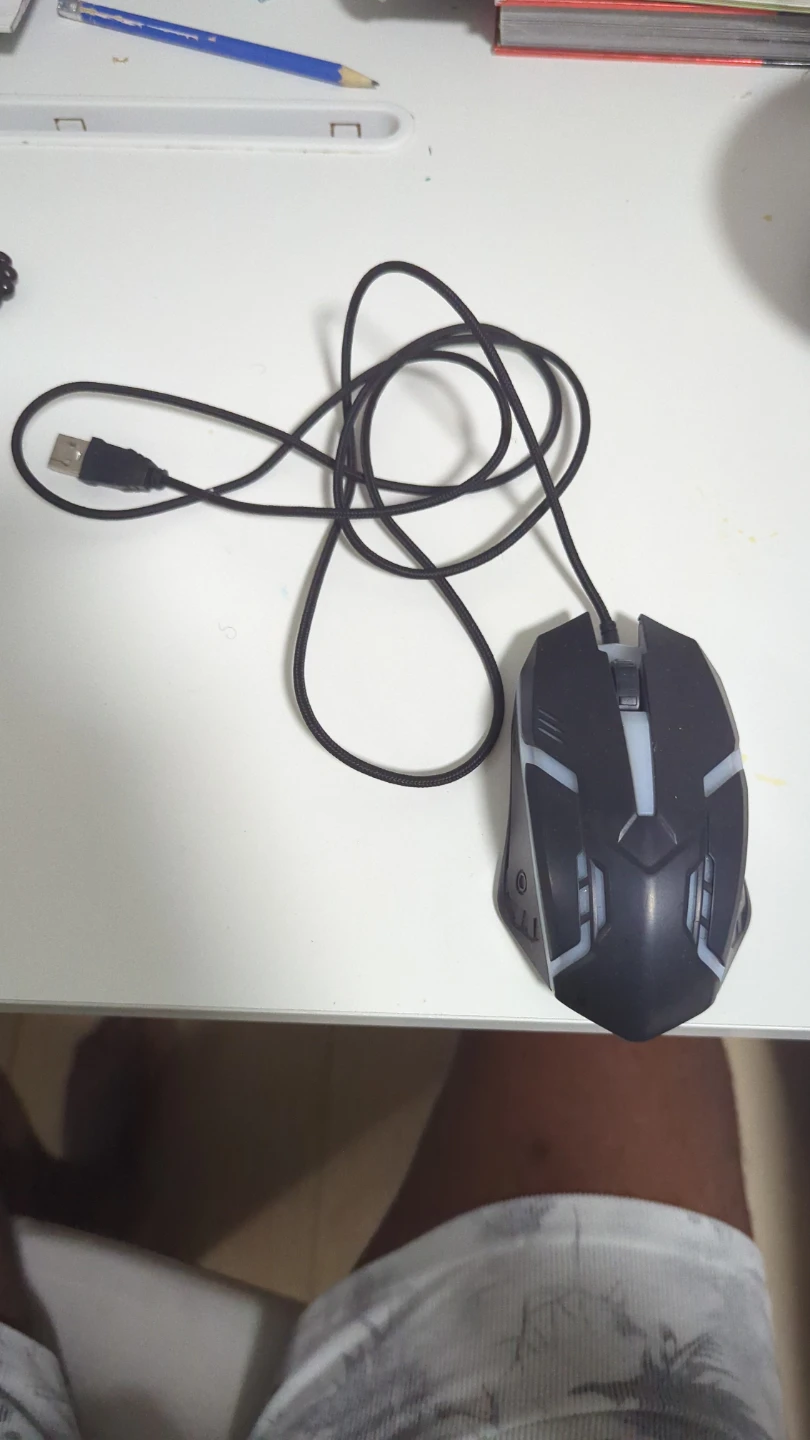 Black Gaming Mouse with RGB Lights