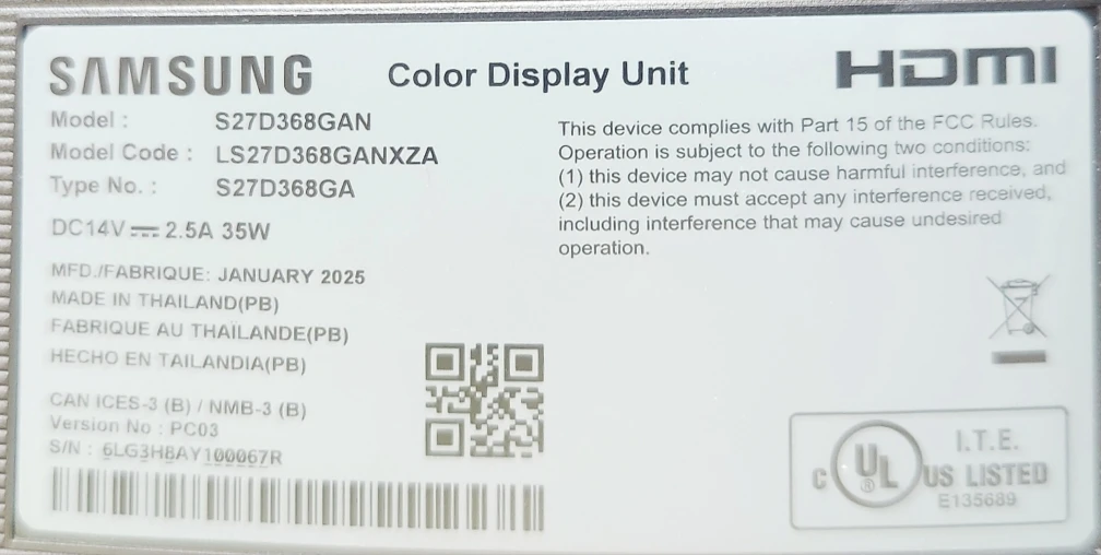 Samsung S27D368GAN Curved Monitor - photo 5