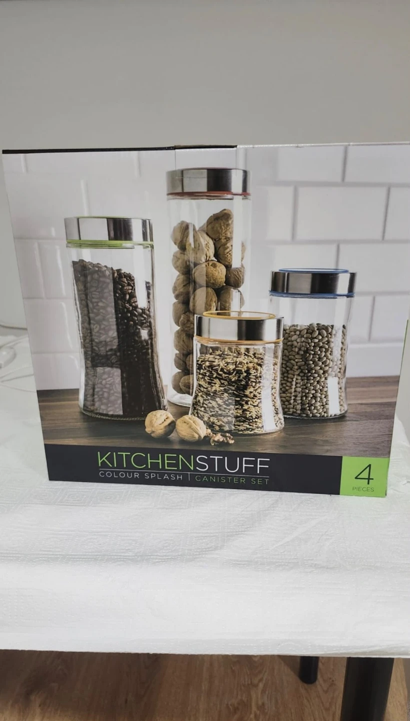 Kitchenstuff Colour Splash Canister Set - 4 Pieces