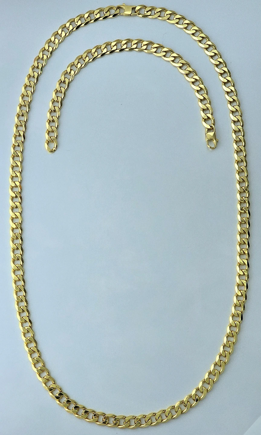 Diamond Cut Cuban Chain Set