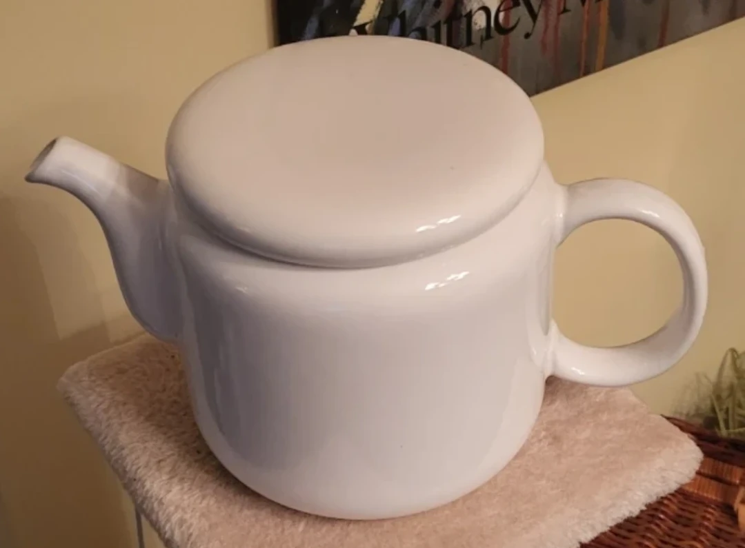 White Ceramic Teapot