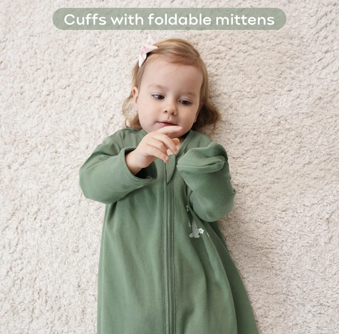 Yoofoss Sleep Sack 100% Cotton Baby Wearable Blanket 2 Sets - photo 3