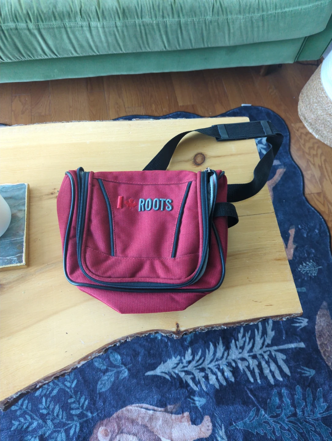 Roots Red Toiletry Bag