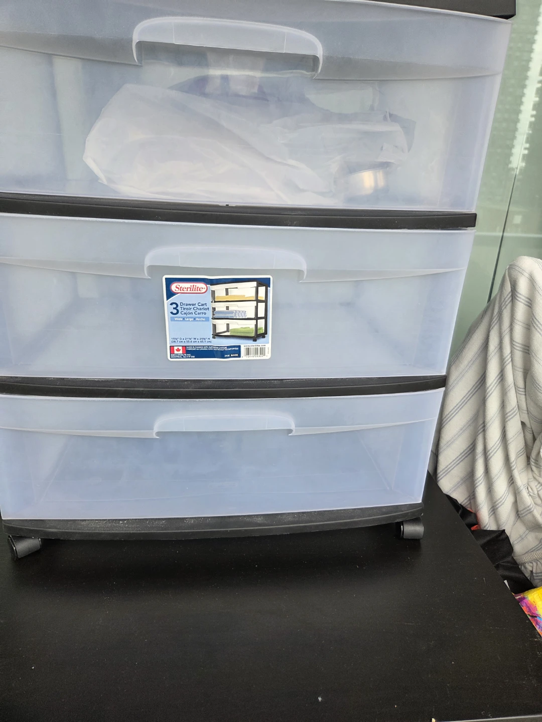 Sterilite 3 Drawer Cart