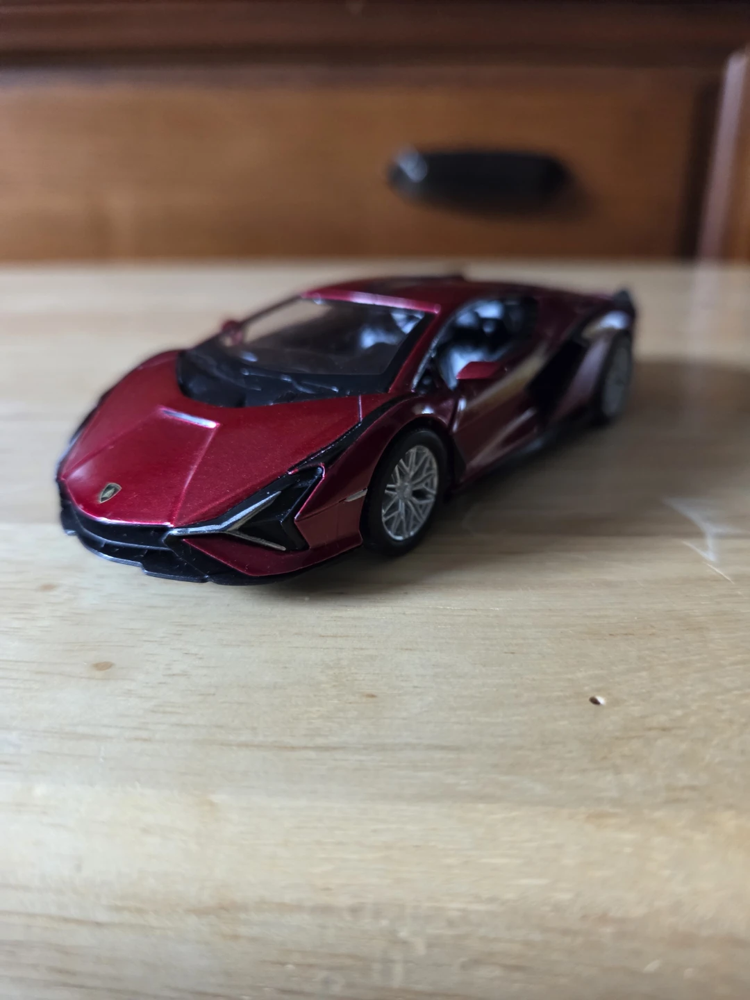 Lamborghini Sián Scale 1/40 Toy Car - Red - photo 2