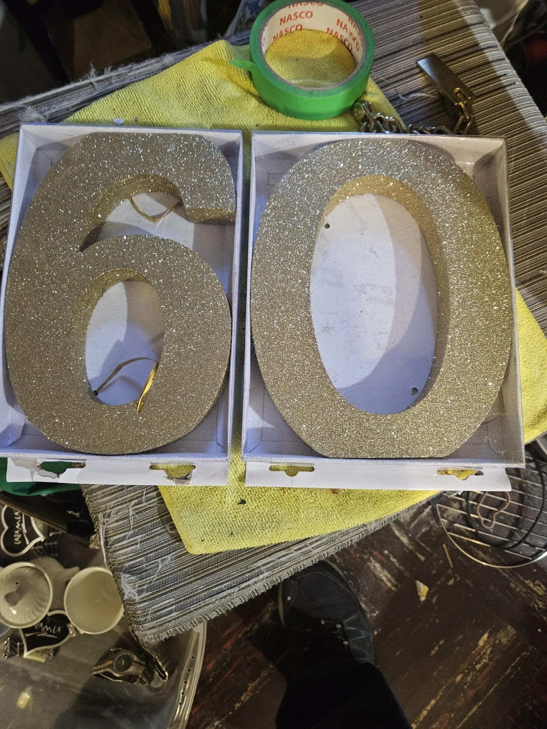 Glitter Number 60 Decorations - photo 2