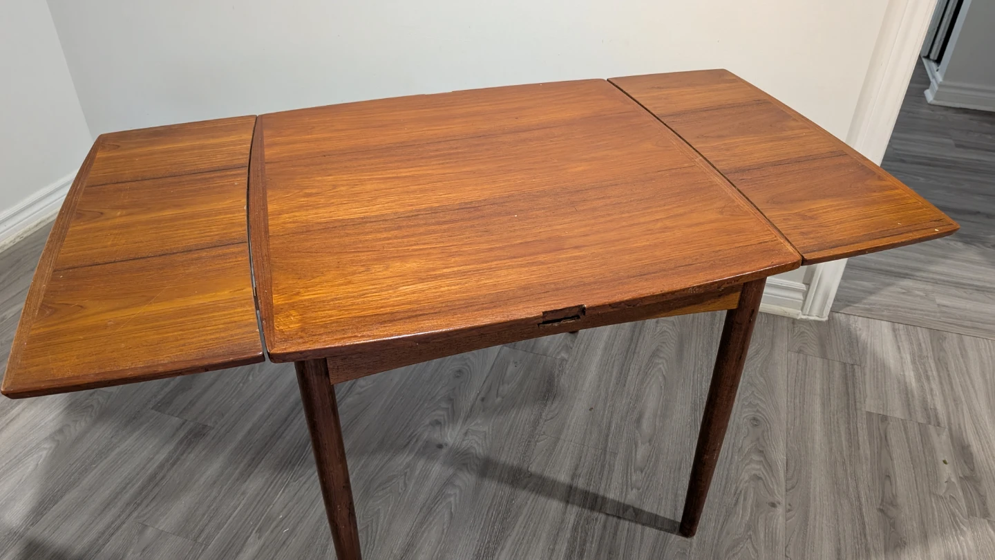 Teak Drop Leaf Dining Table - photo 4
