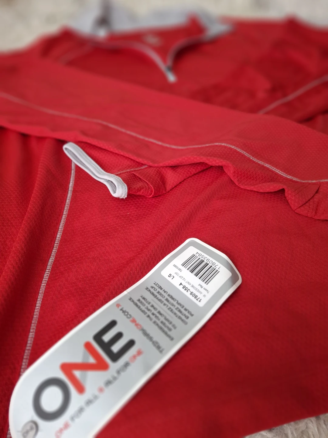 Elevate Red 1/4 Zip Long Sleeve Shirt - photo 5