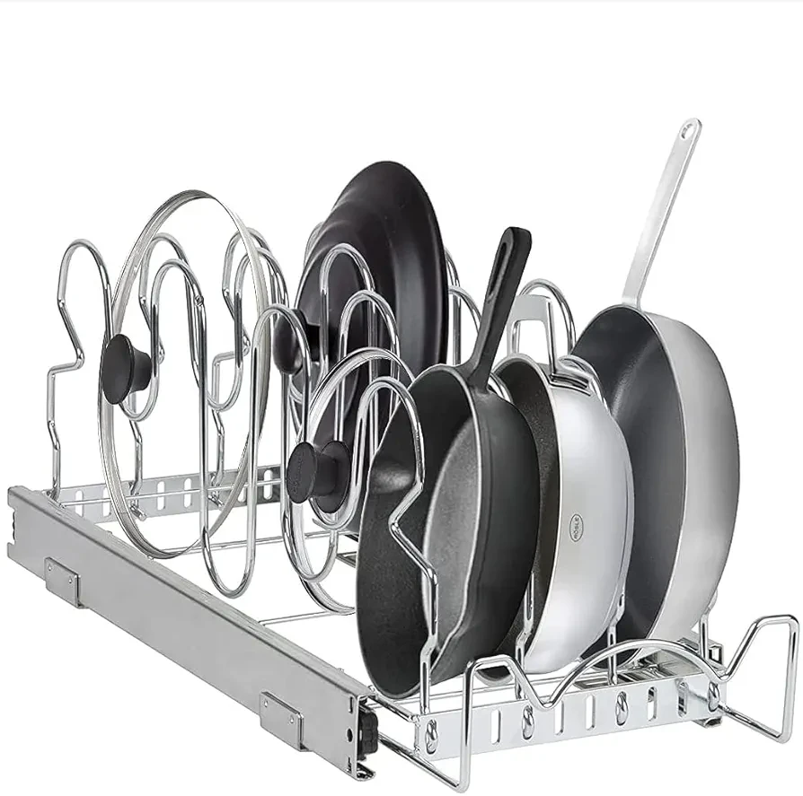 Pull-out Pot and Pan Organizer Rack