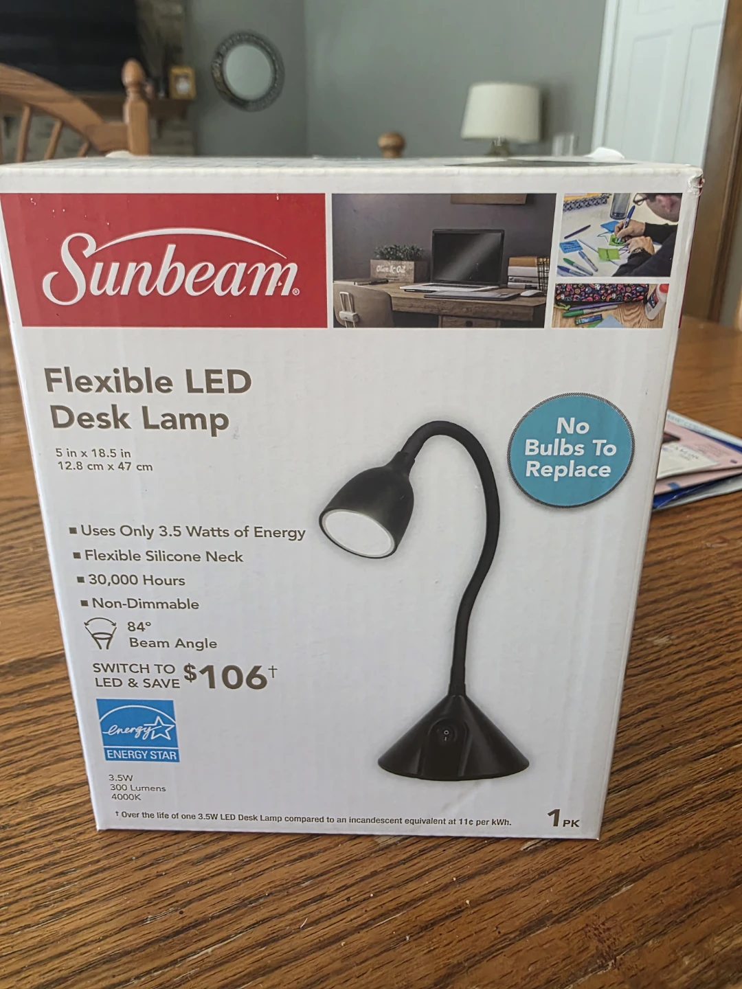 Sunbeam Flexible LED Desk Lamp - Black