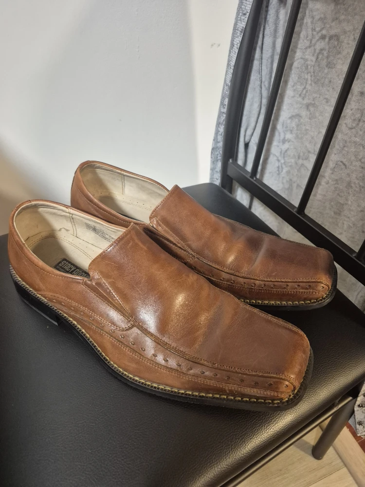 Stacy Adams Brown Leather Slip-On Shoes