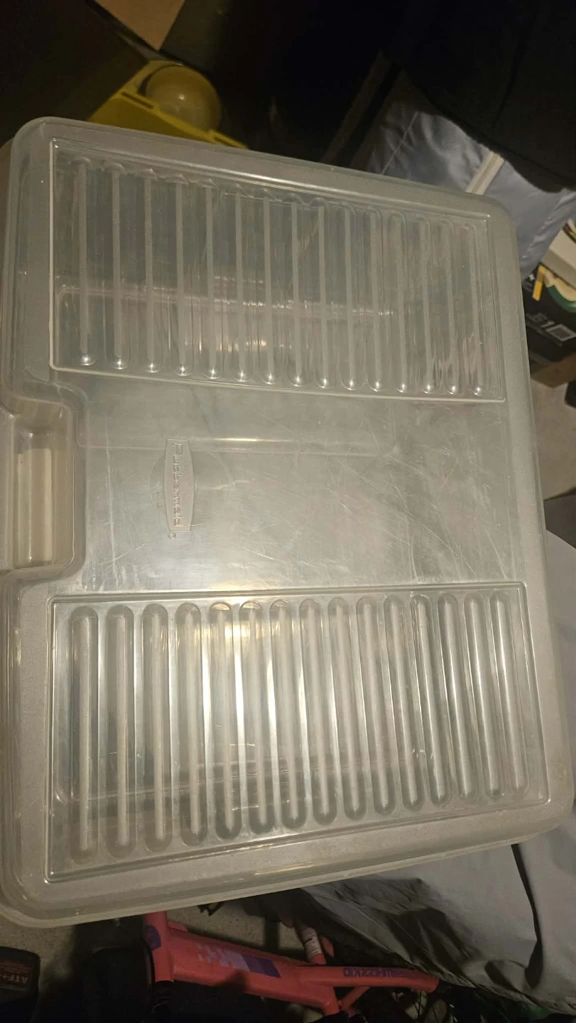 Clear Storage Bin with Lid - photo 2