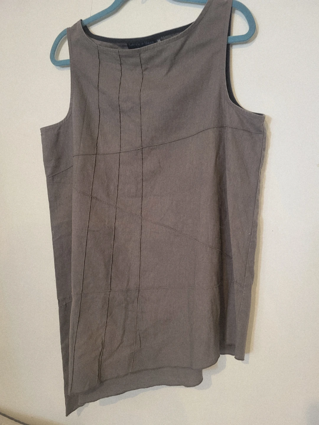 New, Asymmetrical Dress - Grey - Size 16