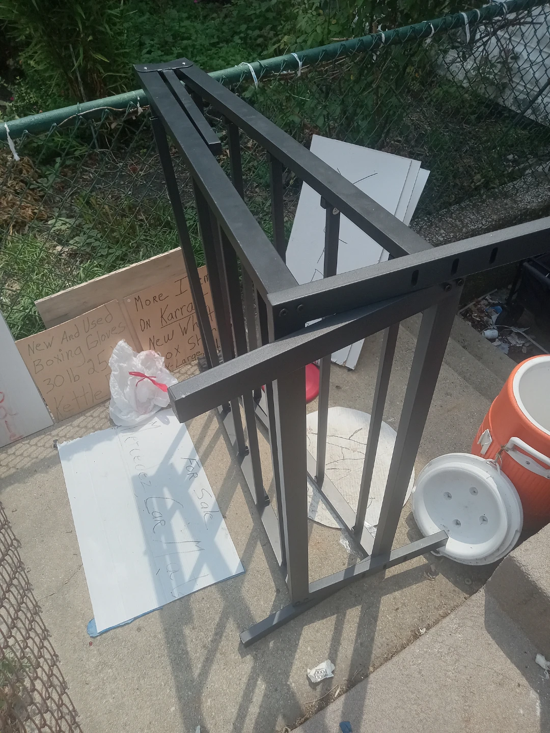 Folding platform bed frames $50  each.