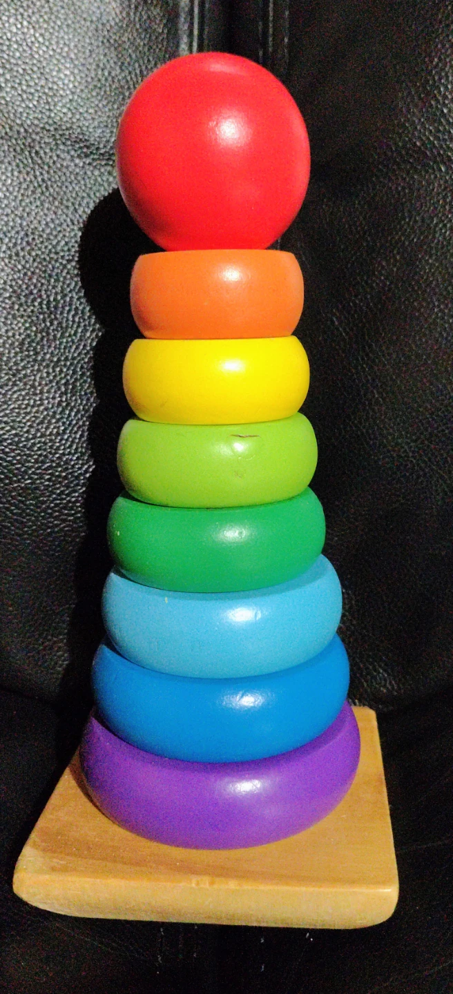 Melissa & Doug Wooden Stacking Toy Rainbow - photo 3