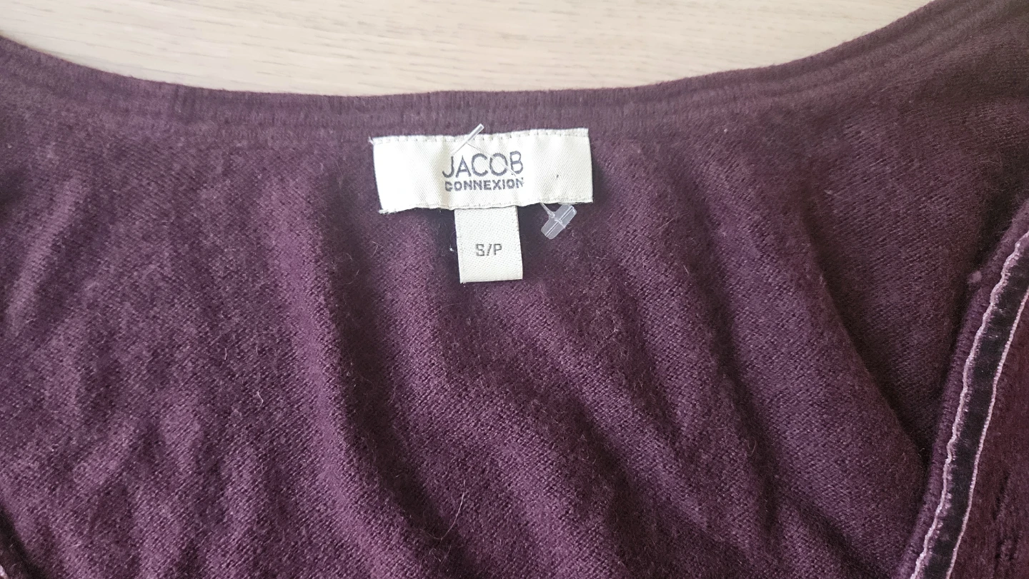 Soft knitted cardigan velvet ribbon - photo 2