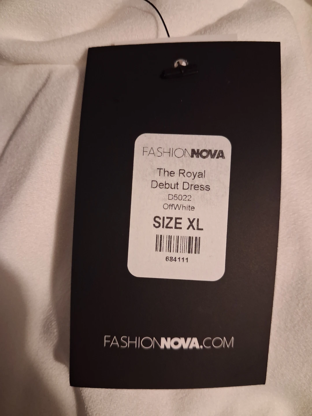 Fashion Nova The Royal Debut Dress Off White Size XL - photo 4