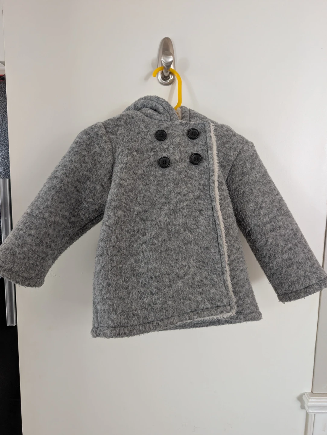 Old Navy Grey Fleece Lined Coat 18-24 Months
