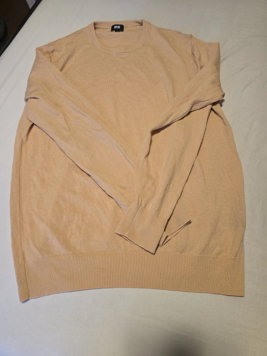 Uniqlo Peach Crew Neck Sweater Large - photo 5
